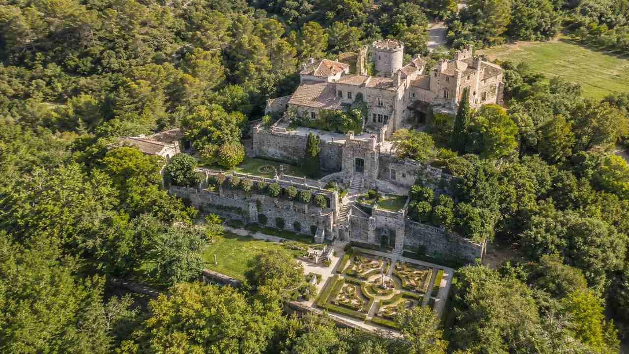 Vue aérienne rocher mistral